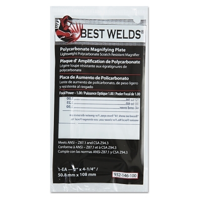 BW-2X4-1/4 POLYCARB MAGLENS 1.00 DIOPTER